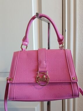 FOR SALE, NOT SOLD - Juicy Couture Hot Pink Embossed Top-Handle Satchel
